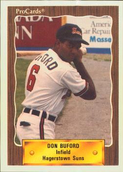 1990 ProCards #1420 Don Buford Jr. Front