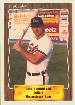 1990 ProCards #1424 Rick Lundblade Front