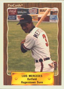 1990 ProCards #1429 Luis Mercedes Front