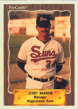 1990 ProCards #1431 Jerry Narron Front