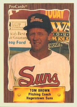 1990 ProCards #1432 Tom Brown Front