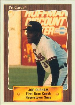 1990 ProCards #1432 Joe Durham Front
