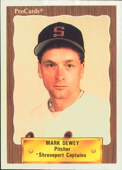 1990 ProCards #1436 Mark Dewey Front