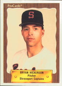 1990 ProCards #1438 Bryan Hickerson Front