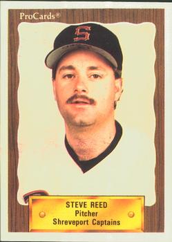 1990 ProCards #1443 Steve Reed Front