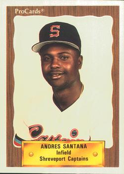 1990 ProCards #1449 Andres Santana Front