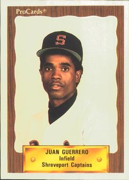 1990 ProCards #1450 Juan Guerrero Front