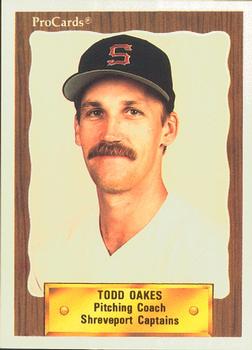 1990 ProCards #1460 Todd Oakes Front