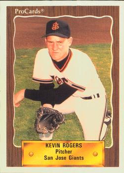 1990 ProCards #2003 Kevin Rogers Front