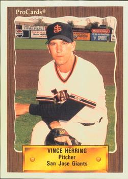 1990 ProCards #2010 Vince Herring Front