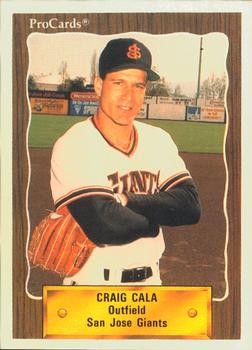 1990 ProCards #2022 Craig Cala Front