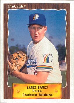 1990 ProCards #2032 Lance Banks Front