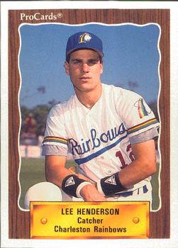 1990 ProCards #2041 Lee Henderson Front