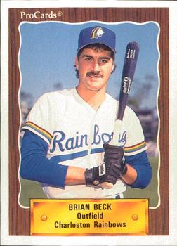 1990 ProCards #2050 Brian Beck Front