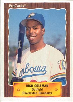 1990 ProCards #2053 Rico Coleman Front