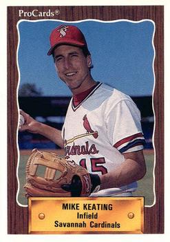 1990 ProCards #2074 Mike Keating Front