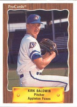 1990 ProCards #2088 Kirk Baldwin Front