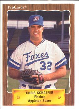 1990 ProCards #2093 Chris Schaefer Front