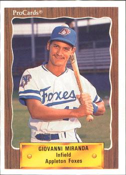 1990 ProCards #2102 Giovanni Miranda Front
