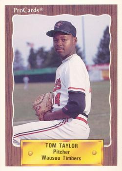 1990 ProCards #2122 Tom Taylor Front