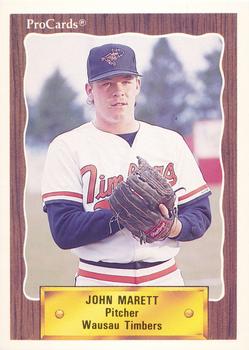 1990 ProCards #2127 John Marett Front