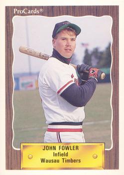 1990 ProCards #2134 John Fowler Front