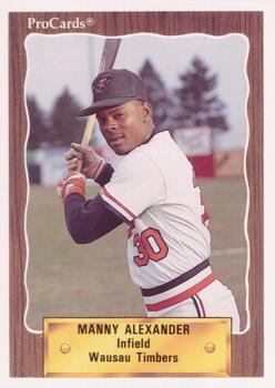 1990 ProCards #2135 Manny Alexander Front