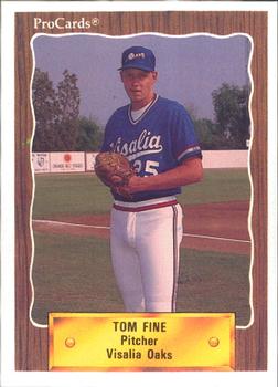 1990 ProCards #2147 Tom Fine Front