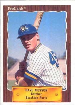 1990 ProCards #2186 Dave Nilsson Front
