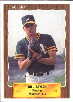 1990 ProCards #2213 Bill Taylor Front