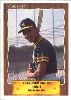 1990 ProCards #2220 Francisco Matos Front