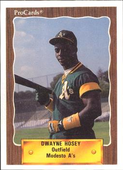 1990 ProCards #2225 Dwayne Hosey Front
