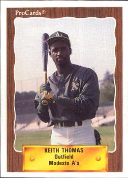 1990 ProCards #2226 Keith Thomas Front