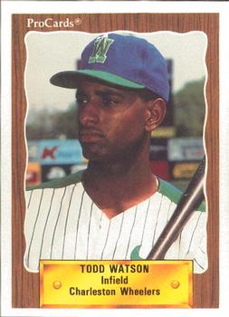 1990 ProCards #2249 Todd Watson Front