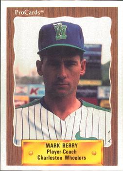 1990 ProCards #2256 Mark Berry Front
