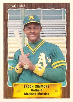 1990 ProCards #2281 Enoch Simmons Front