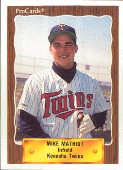 1990 ProCards #2302 Mike Mathiot Front
