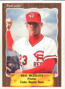 1990 ProCards #2320 Dave McAuliffe Front