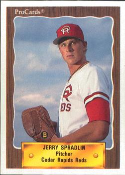 1990 ProCards #2322 Jerry Spradlin Front