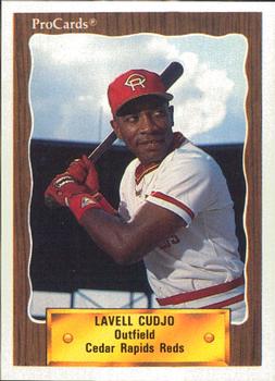 1990 ProCards #2332 Lavell Cudjo Front