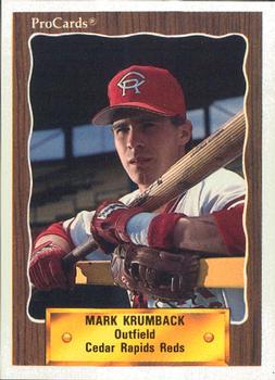 1990 ProCards #2335 Mark Krumback Front