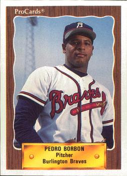 1990 ProCards #2340 Pedro Borbon Jr. Front