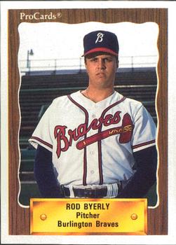 1990 ProCards #2342 Rod Byerly Front