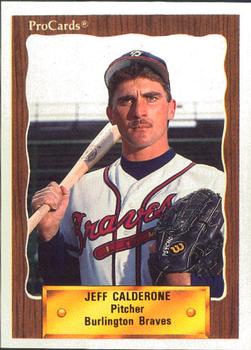 1990 ProCards #2343 Jeff Calderone Front