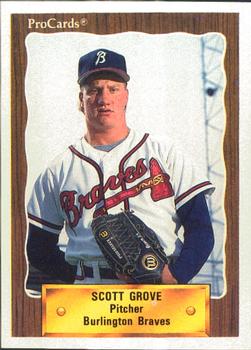 1990 ProCards #2344 Scott Grove Front
