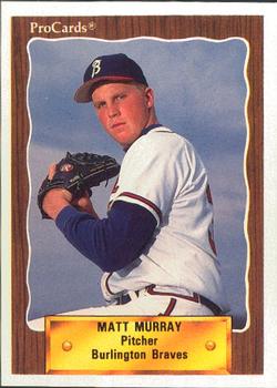 1990 ProCards #2346 Matt Murray Front