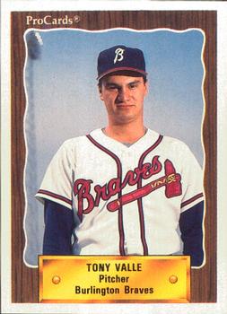 1990 ProCards #2350 Tony Valle Front