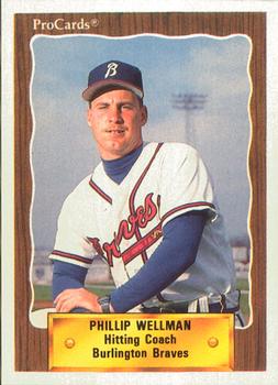 1990 ProCards #2368 Phillip Wellman Front