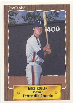 1990 ProCards #2403 Mike Koller Front