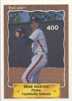 1990 ProCards #2405 Brian Rountree Front